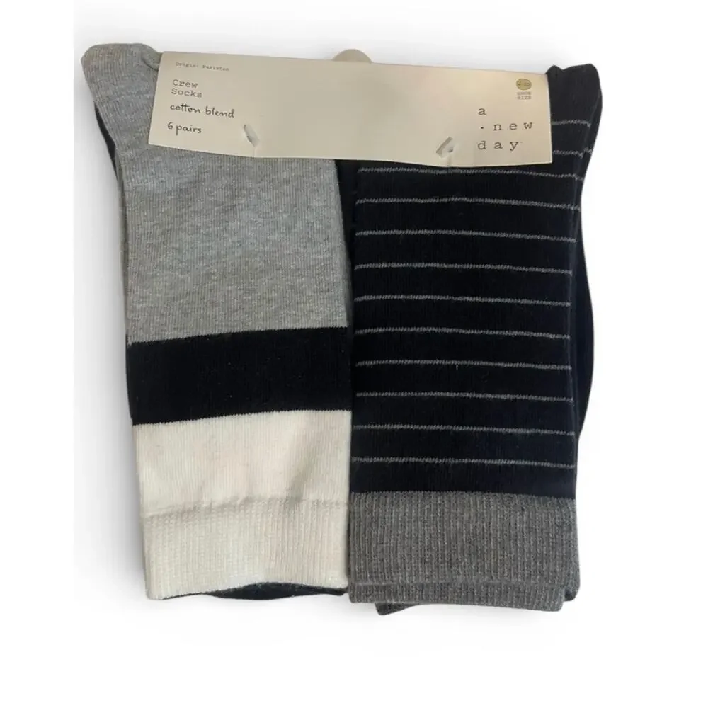 Women’s Crew Socks Bundle – 4 Packs (6 Pairs Each) – New